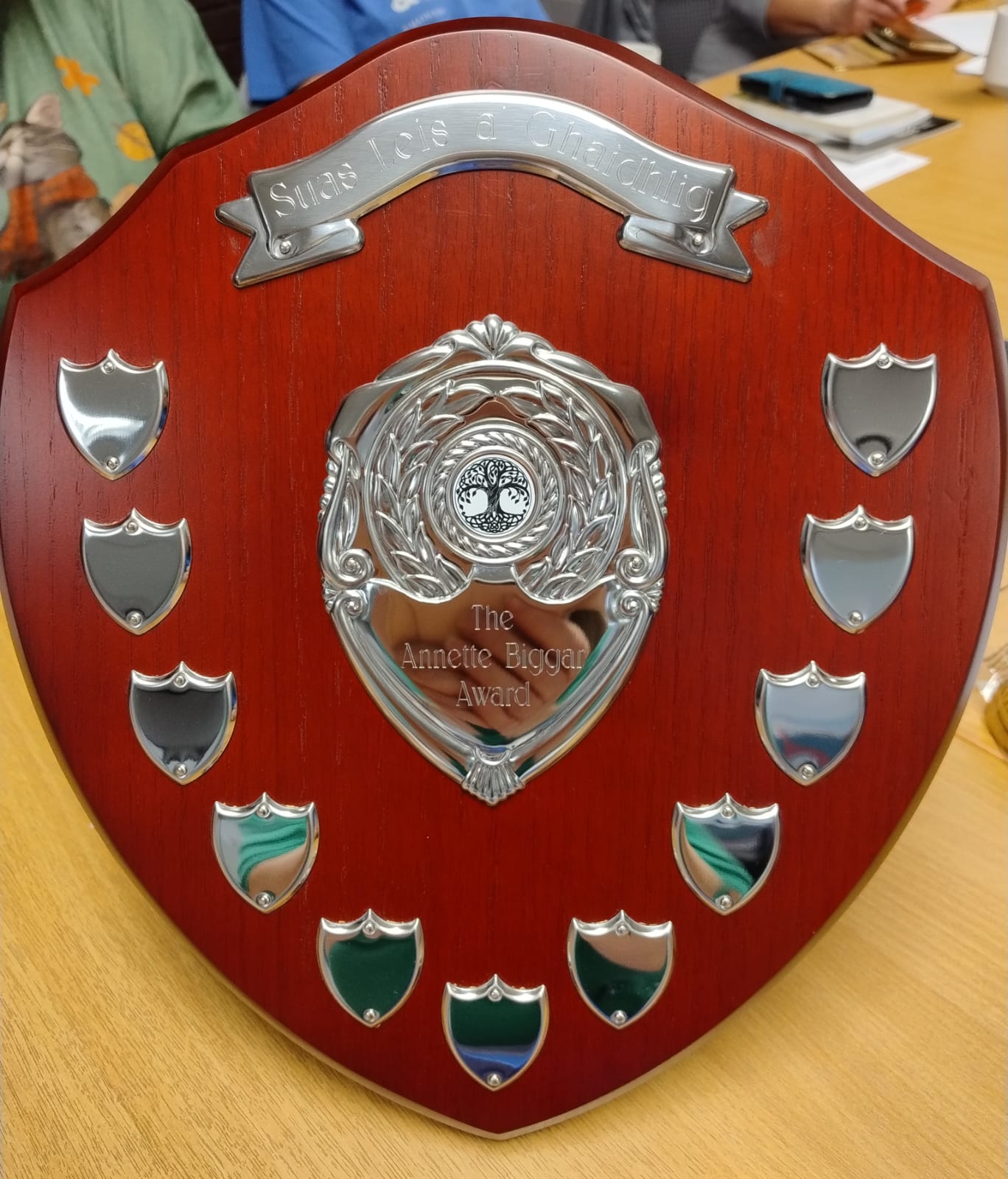 The Annette Biggar Award shield